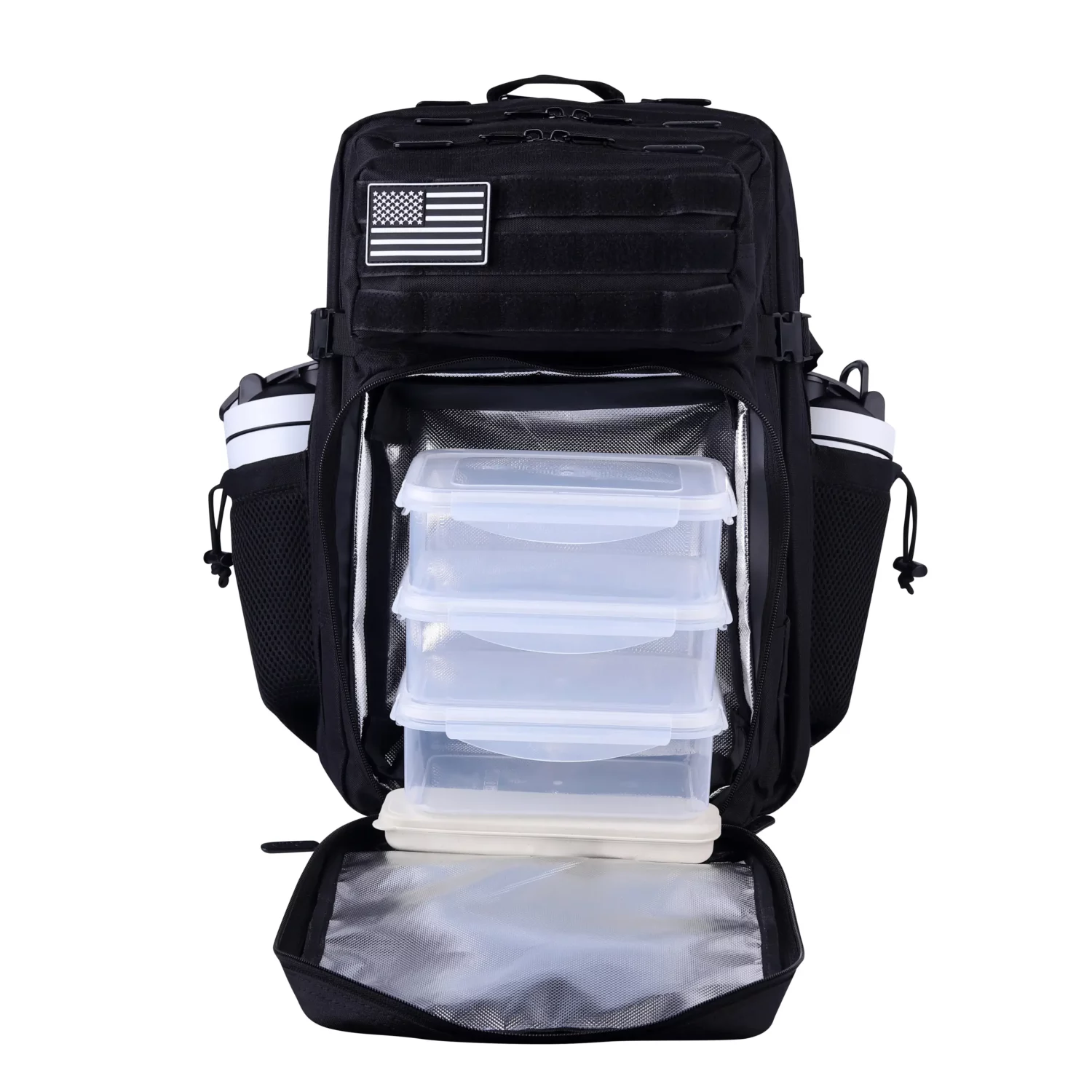 A meal bag that can accommodate three lunch boxes