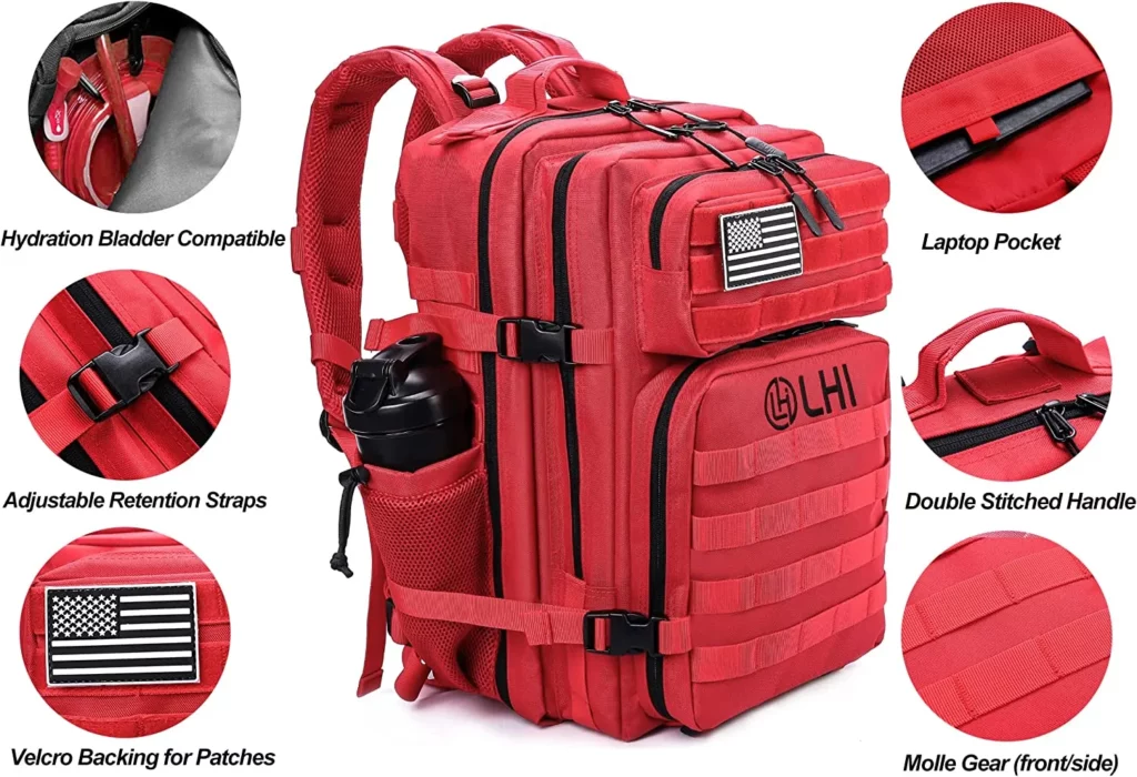 45L Meal Prep Management Backpack Red – LHI