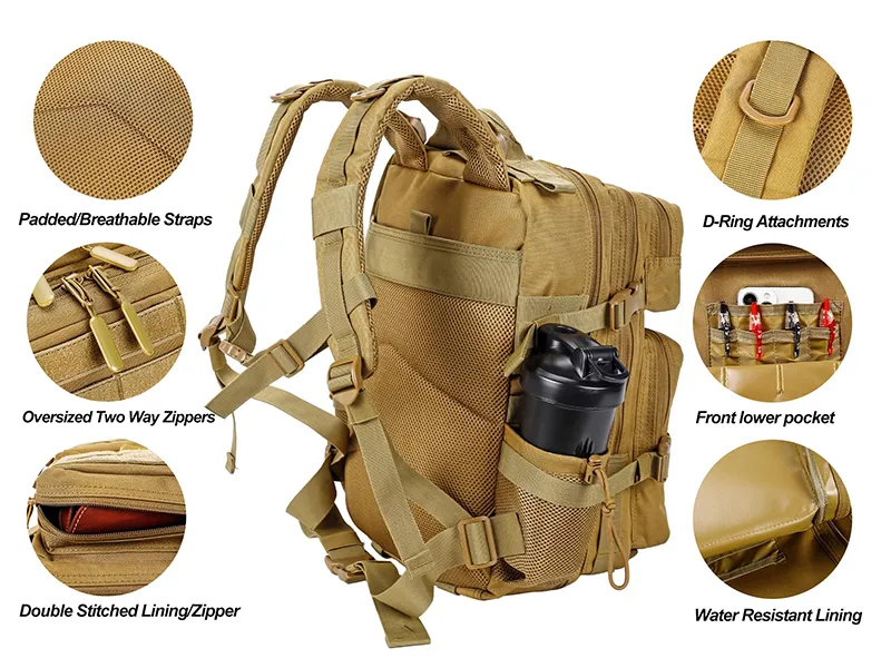 25l tactical gym backpack