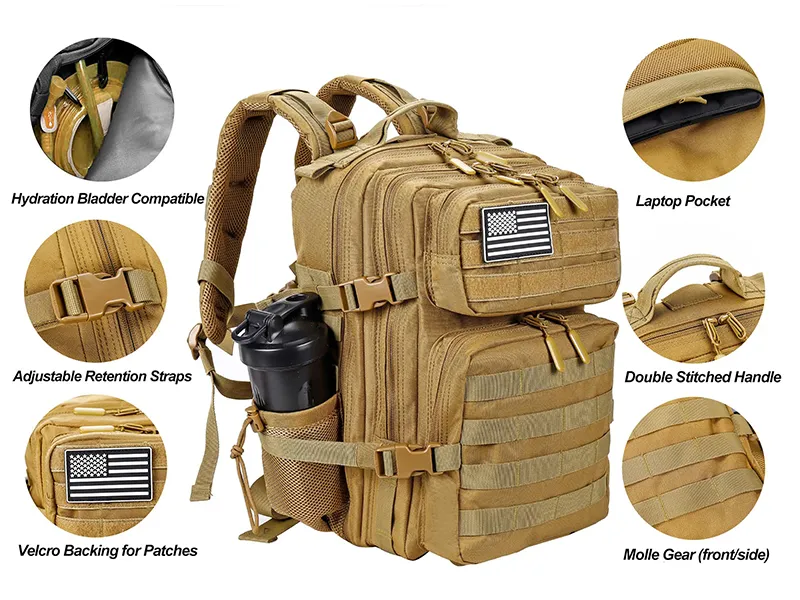 25l tactical gym backpack